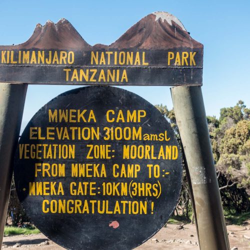 mweka-camp-sign-post